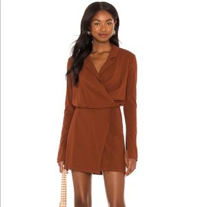 Free People Helena Wrap Dress in Coconut Shell